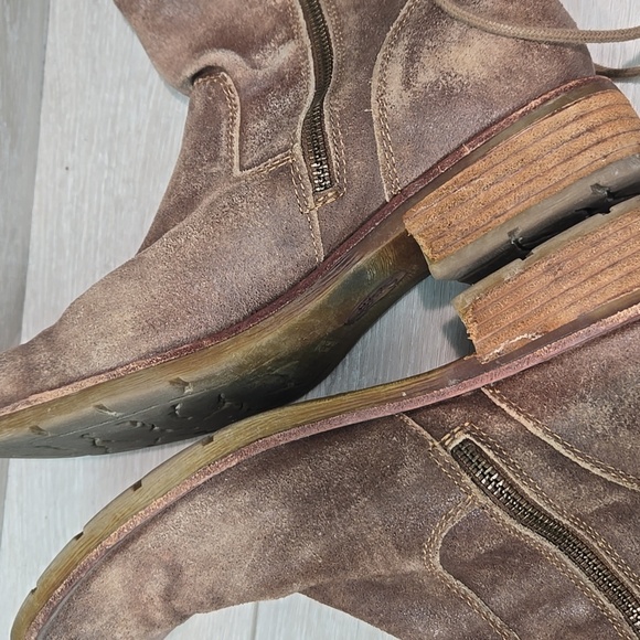 Sofft Women Sharnell  Aqua Leather Lace Up Back Moto Boots Shoes Sz 8.5 - Picture 11 of 15